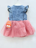Danim Tulle Girls Frock Pink Color - Zubaidas Mothershop