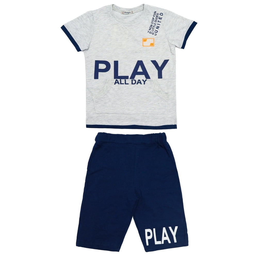 Fancy Boys Suit Play Grey Color | Made In Turkey - Zubaidas Mothershop