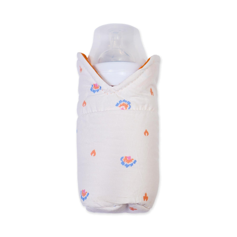Feeder Cover Orange Flower Print | Little Darling - Zubaidas Mothershop