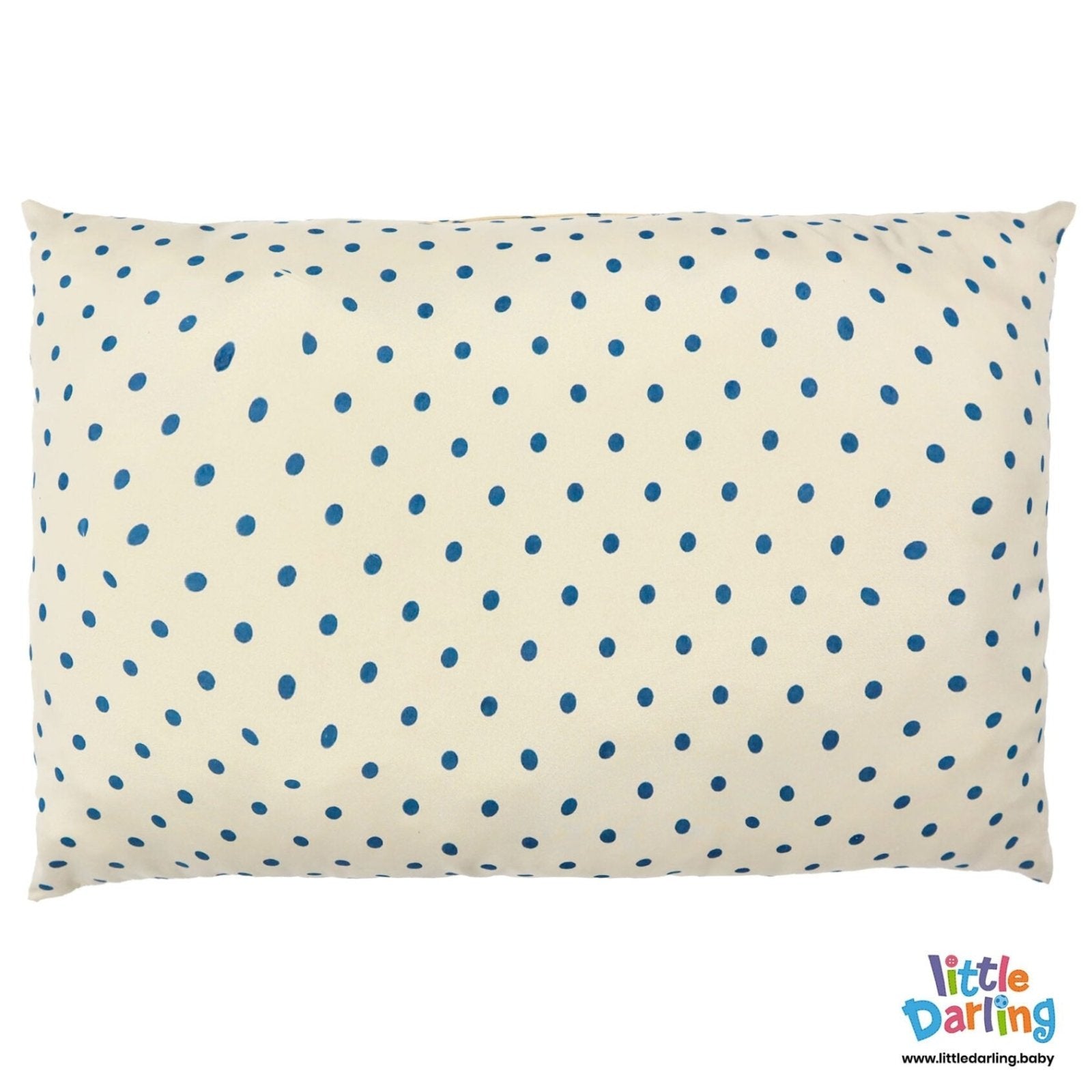 Head Pillow Blue Dot Print by Little Darling