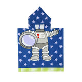 Hooded Baby Blanket Space Print Blue Color - Zubaidas Mothershop