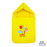 Hooded Carry Nest With Pillow Giraffe Print | Little Darling - Zubaidas Mothershop