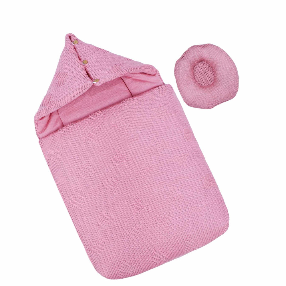 Hooded Carry Nest With Pillow Pink | Little Darling - Zubaidas Mothershop