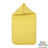 Hooded Carry Nest With Pillow Plain Yellow - Zubaidas Mothershop