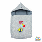 Hooded Carry Nest With Pillow Welcome Baby | Little Darling - Zubaidas Mothershop
