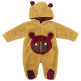 Hooded Fur Romper Animal Character | Little Darling - Zubaidas Mothershop