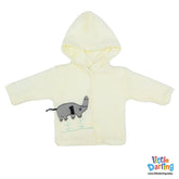 Hooded Jacket Elephant Embossed | Little Darling - Zubaidas Mothershop