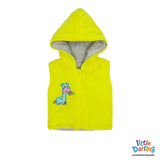 Hooded Jacket Lemon Color Little Darling - Zubaidas Mothershop