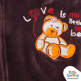 Hooded Jacket Sleeveless Bear Print | Little Darling - Zubaidas Mothershop