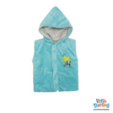 Hooded Jacket Sleeveless Fish Embroidery | Little Darling - Zubaidas Mothershop