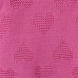 Hooded Romper Pink Heart Print | Little Darling - Zubaidas Mothershop