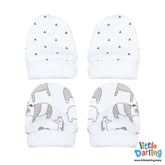 Infant Mittens Pair Pk Of 2 Animal Print - Zubaidas Mothershop