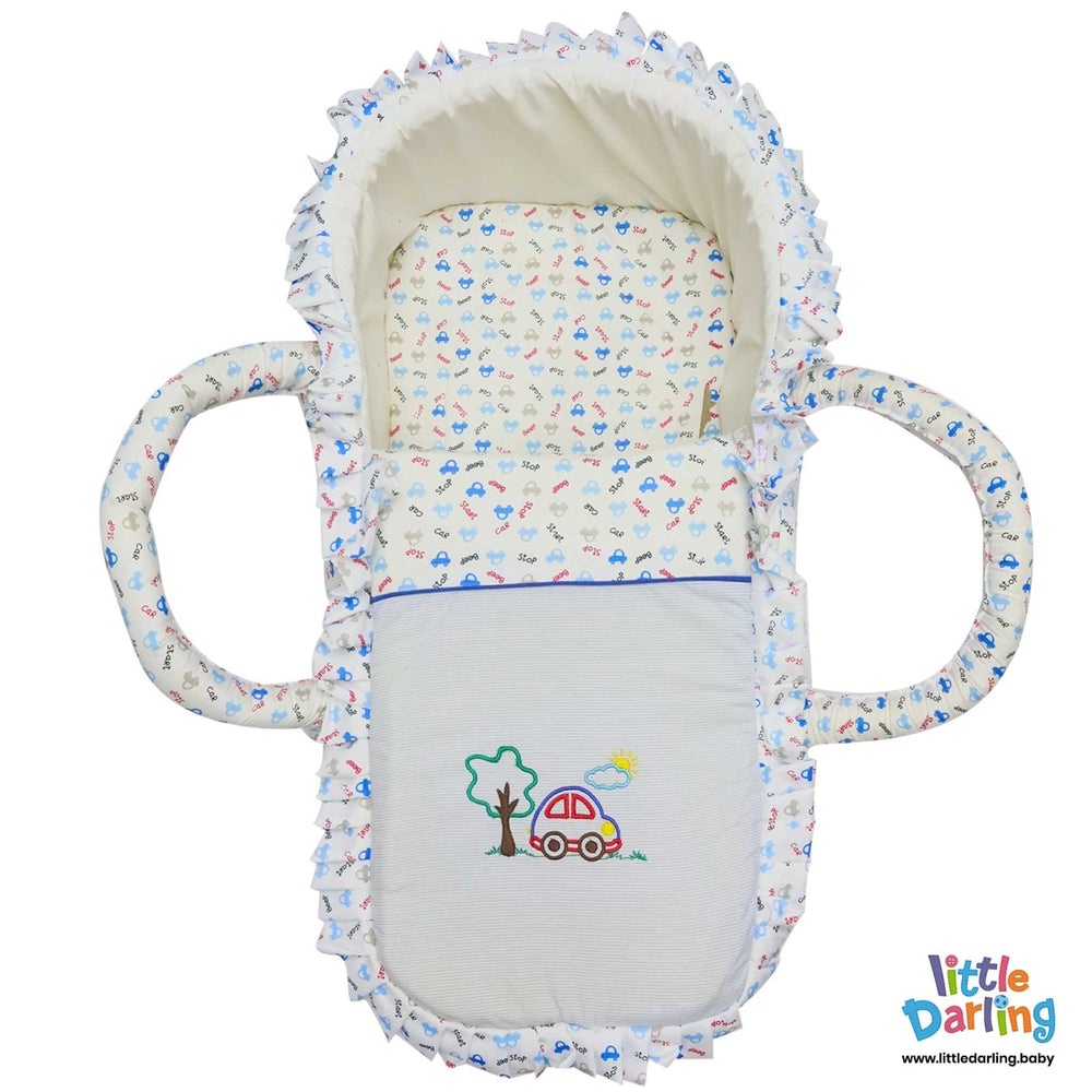 Infant Moses Basket Cars Print | Little Darling - Zubaidas Mothershop