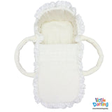 Infant Moses Basket Flowers Embroidery | Little Darling - Zubaidas Mothershop