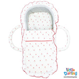 Infant Moses Basket White I Love Dad | Little Darling - Zubaidas Mothershop