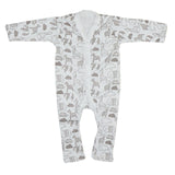 Infant Sleepsuits Pk Of 3 Brown Animal | Little Darling - Zubaidas Mothershop