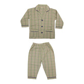 Kids Night Suit Check Print Multi Color - Zubaidas Mothershop