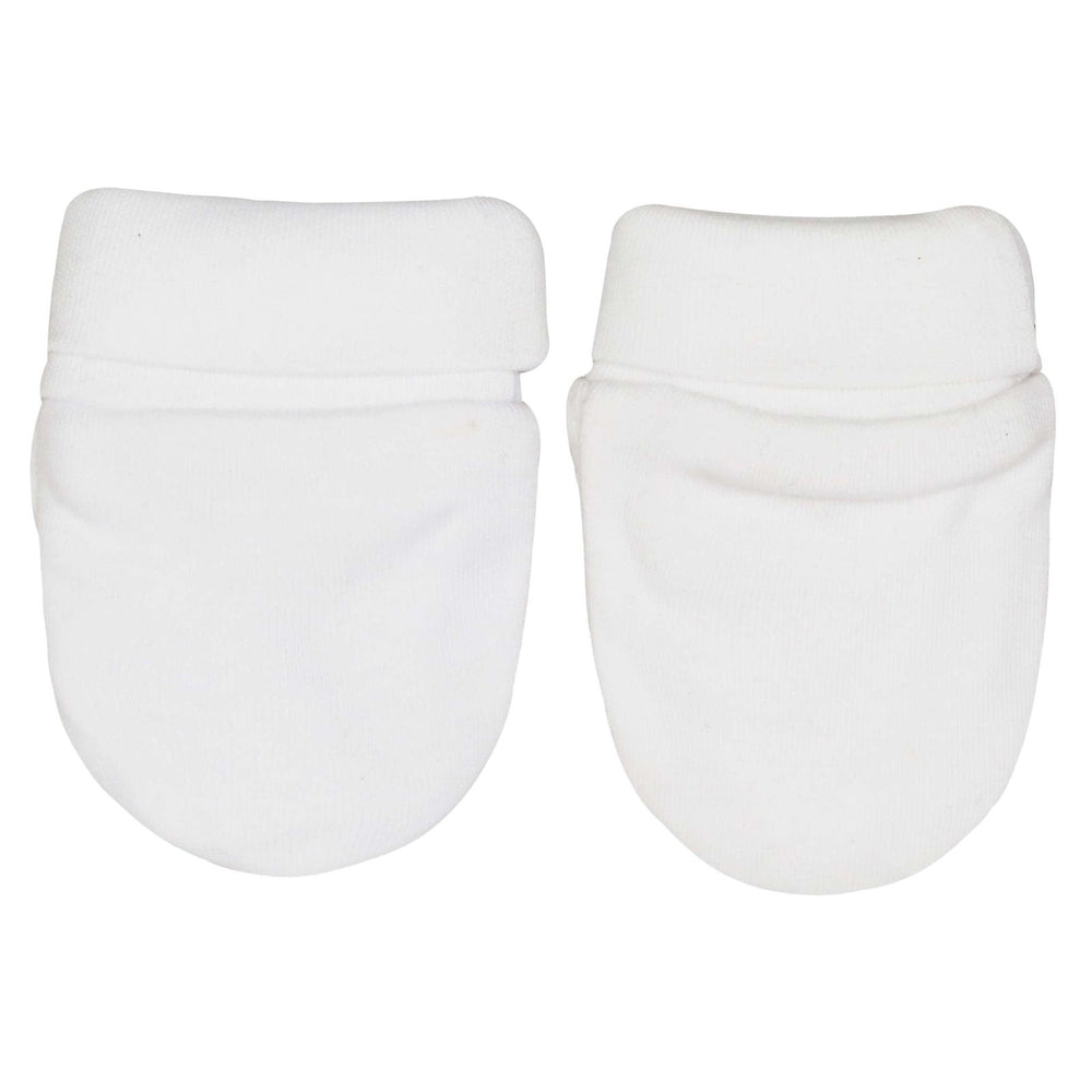 Mitten Plain White 2 Set Plain White - Zubaidas Mothershop