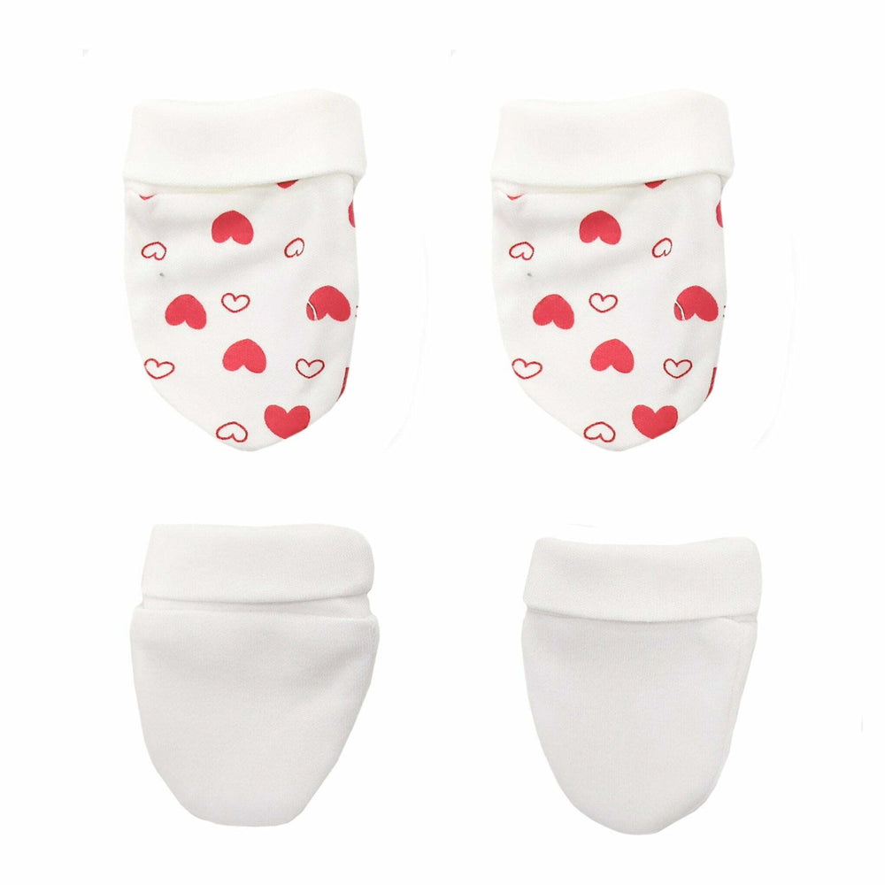 Mitten Red Heart print | Little Darling - Zubaidas Mothershop