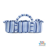 Moses Basket BeepBeep Vroom Blue Strips | Little Darling - Zubaidas Mothershop