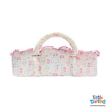 Moses Basket Cute Elephant & Turtle | Little Darling - Zubaidas Mothershop