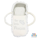 Moses Basket Our Little Princess White Color | Little Darling - Zubaidas Mothershop
