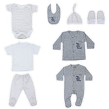 Newborn Baby Gift Set 8 Pcs With Embroidery | Little Darling - Zubaidas Mothershop