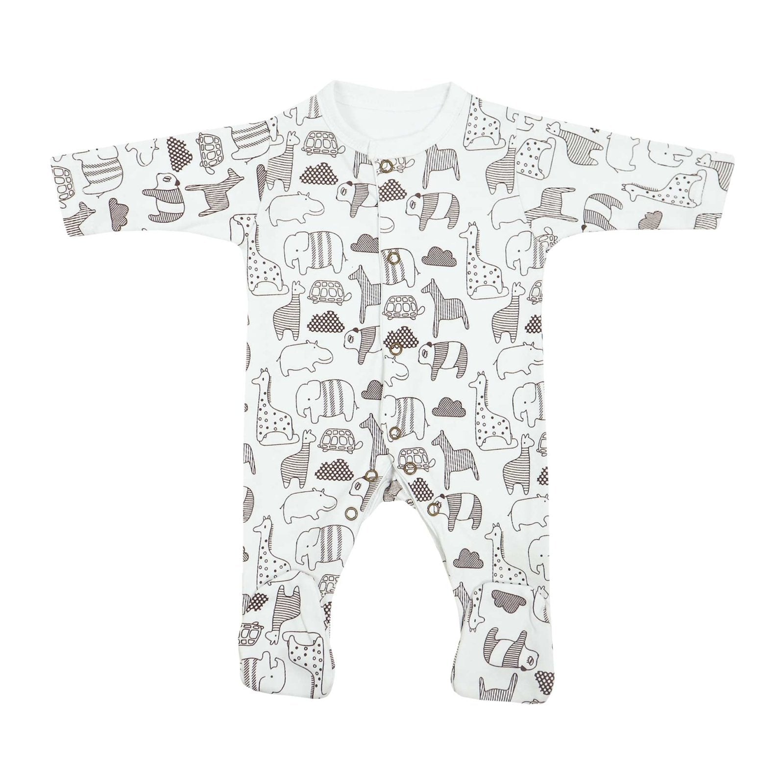8 Pcs Gift Set Animal Print White Color by Little Darling