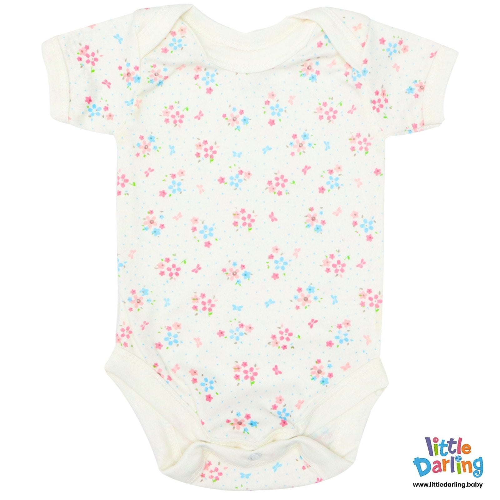 8 Pcs Gift Set Flower Print Peach Color by Little Darling