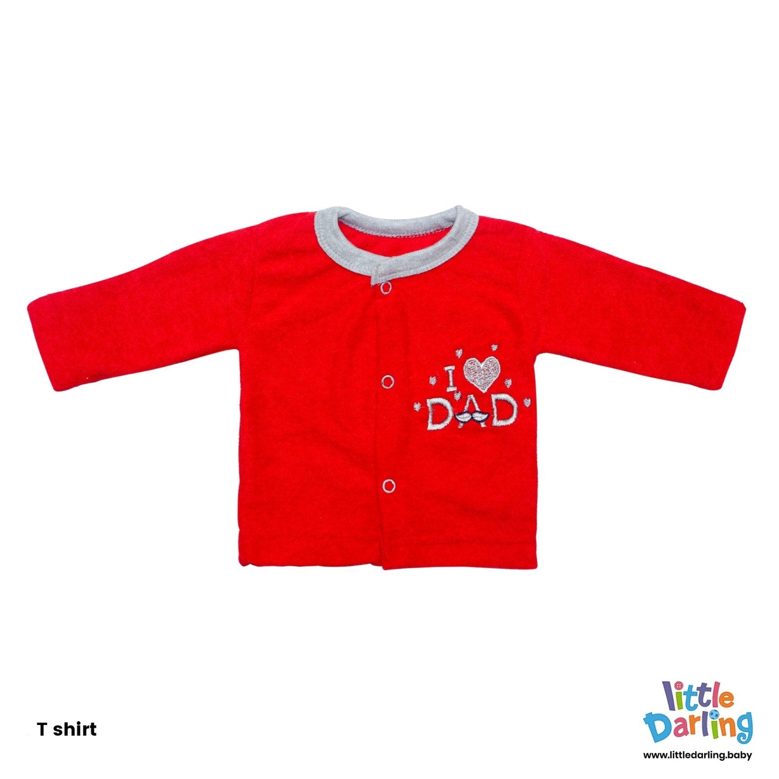8 Pcs Gift Set I Love Dad Red Color by Little Darling
