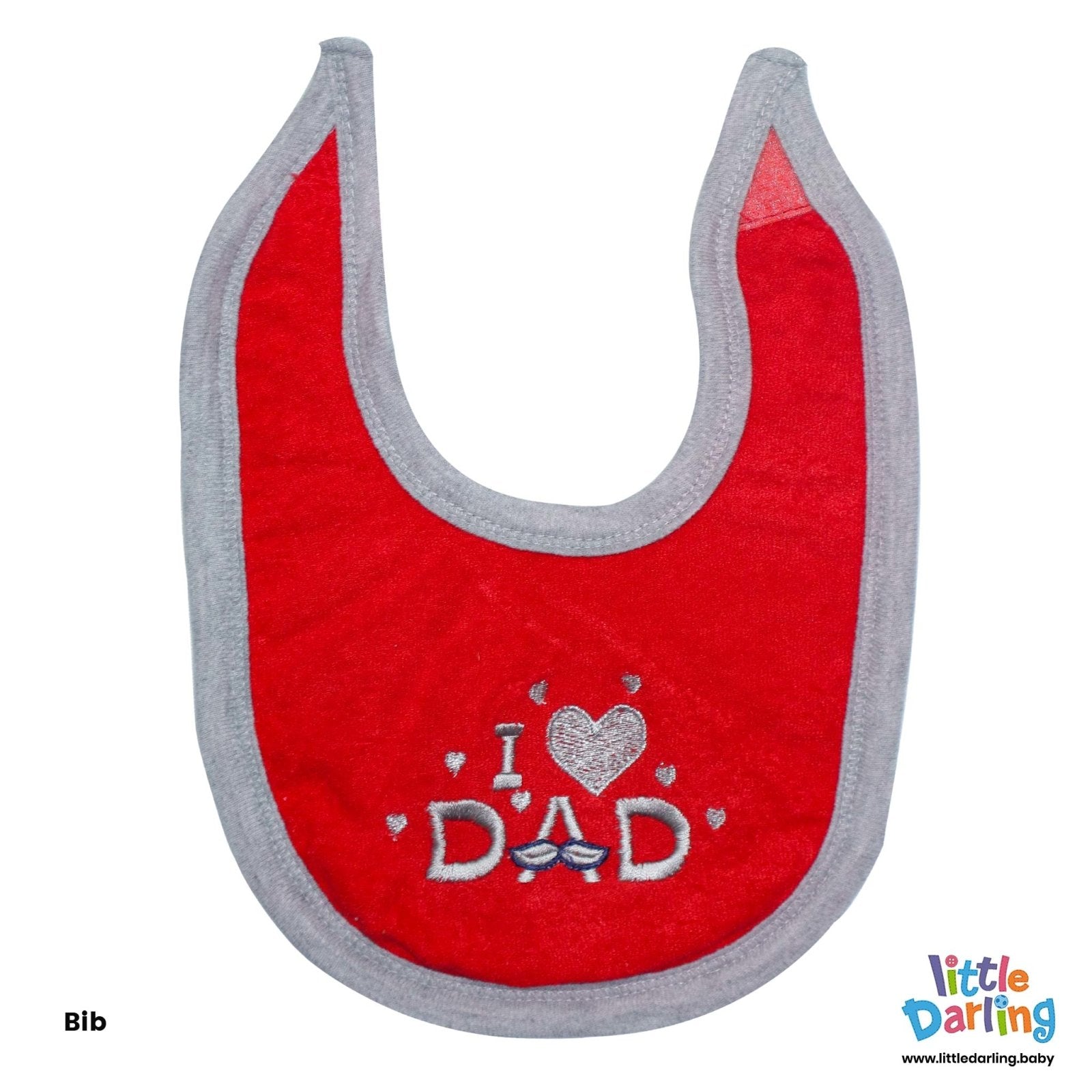 8 Pcs Gift Set I Love Dad Red Color by Little Darling
