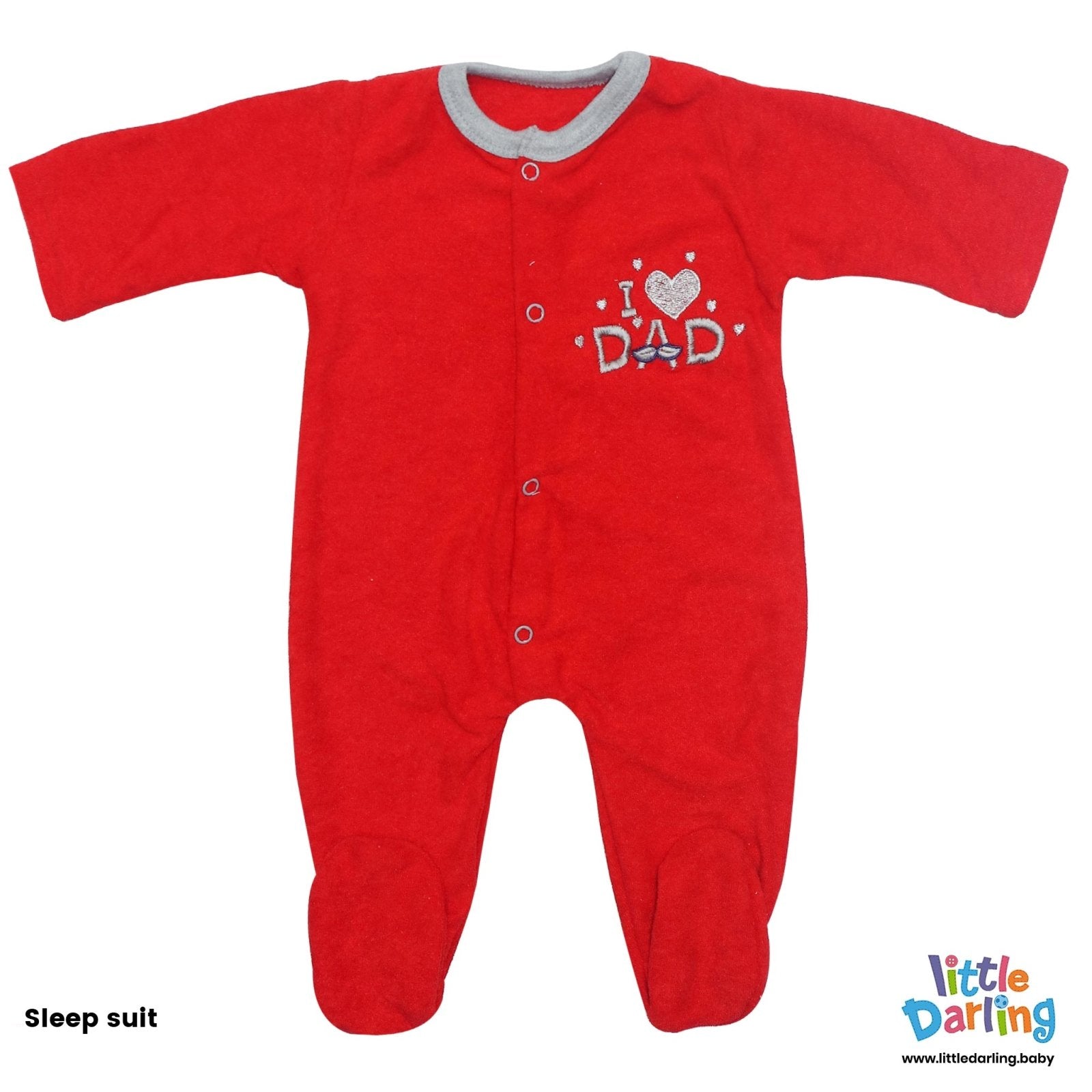 8 Pcs Gift Set I Love Dad Red Color by Little Darling