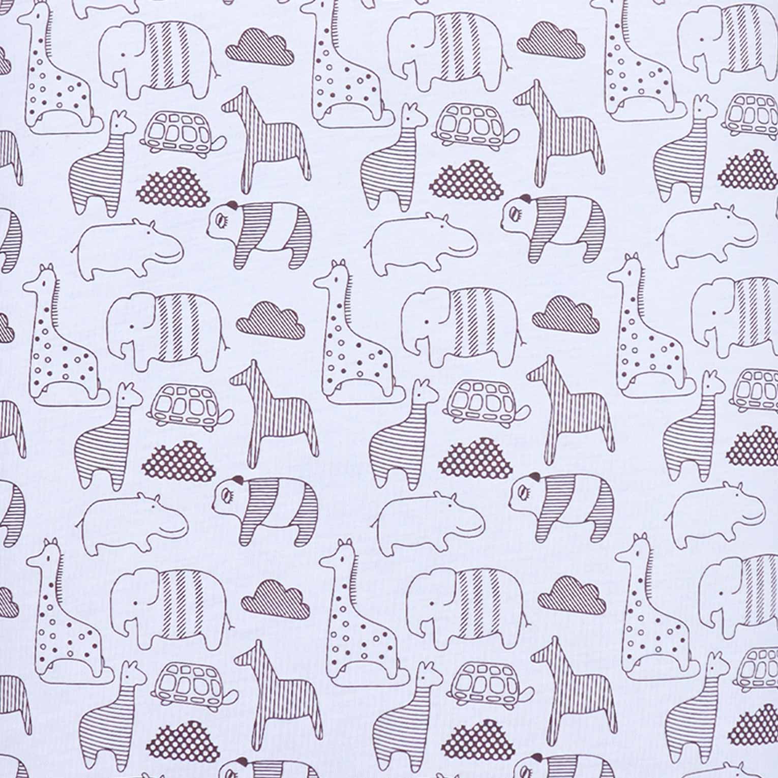 Pajama Set of 2 Animal Printed by Little Darling
