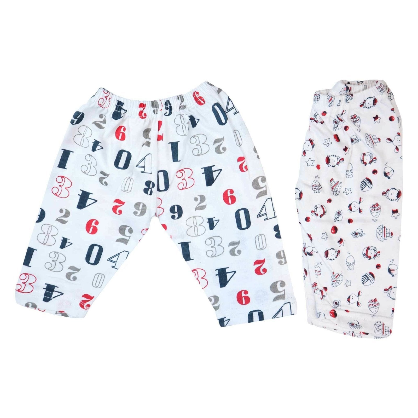 Pajama Set of 2 Number & Cartoon Print by Little Darling
