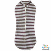Peanut Swaddle White Strips Terry | Little Darling - Zubaidas Mothershop