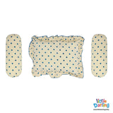 Pillow Set PK of 3 Blue Dot Print | Little Darling - Zubaidas Mothershop