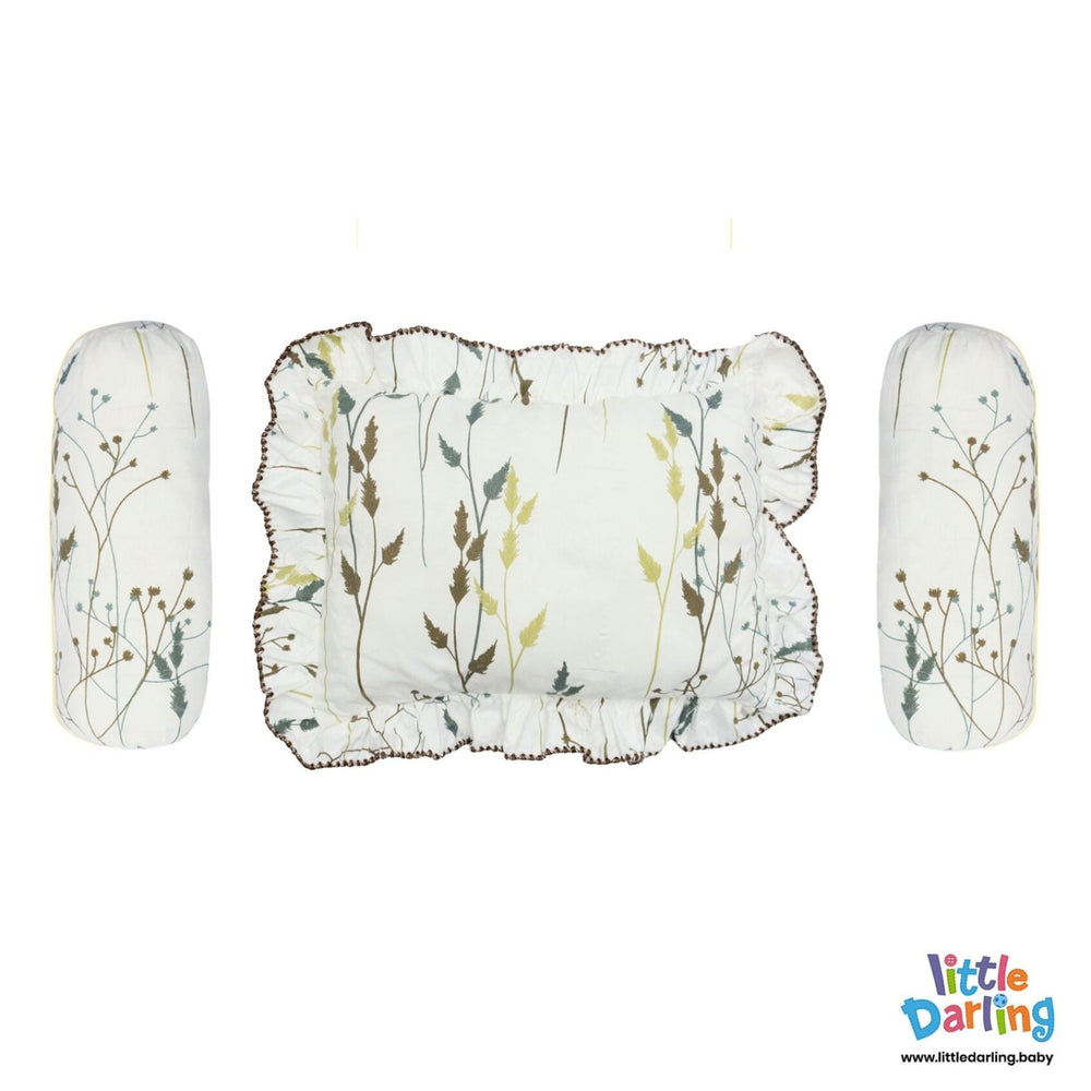 Pillow Set PK of 3 Flowers Pattern | Little Darling - Zubaidas Mothershop