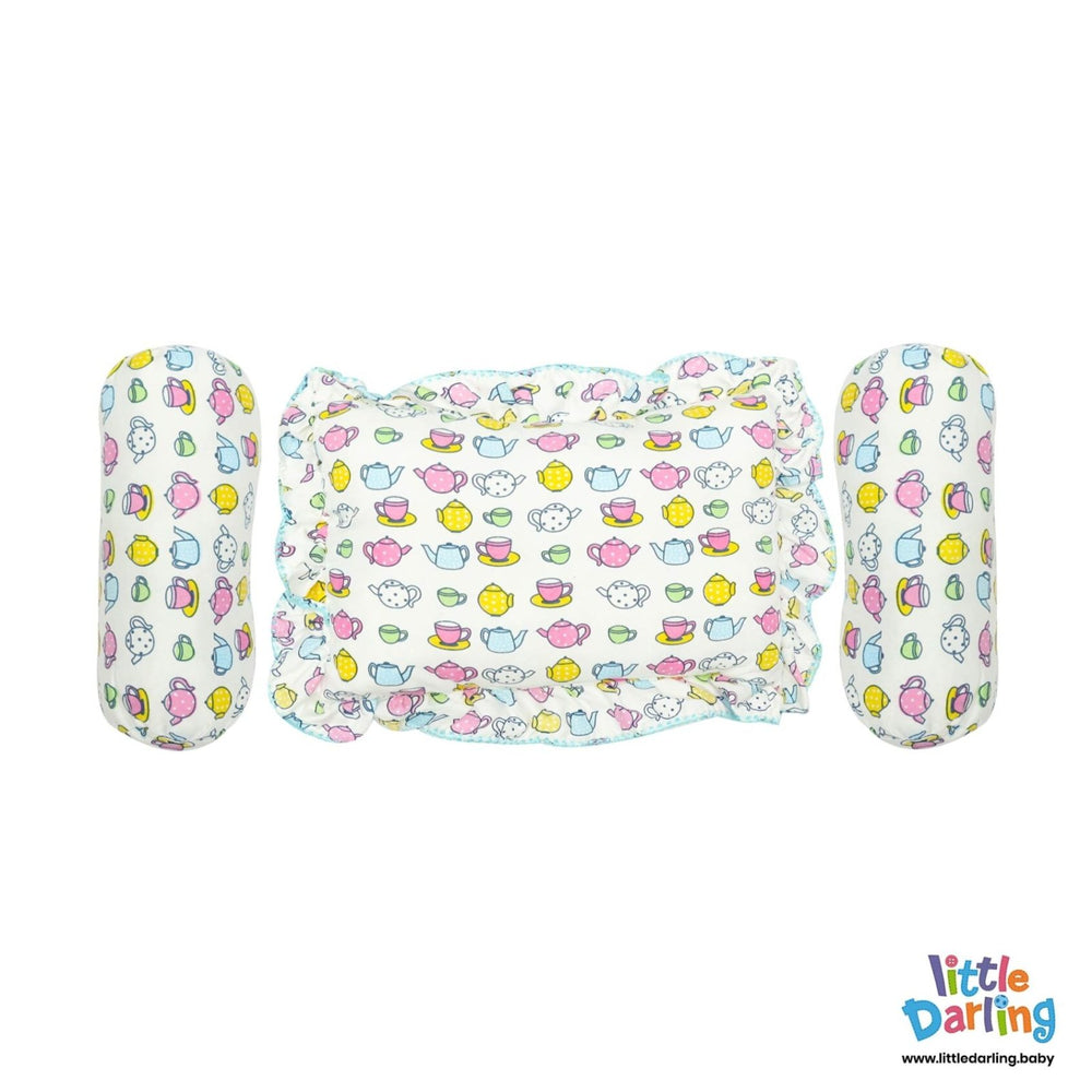 Pillow Set PK of 3 Little Teapot Design | Little Darling - Zubaidas Mothershop