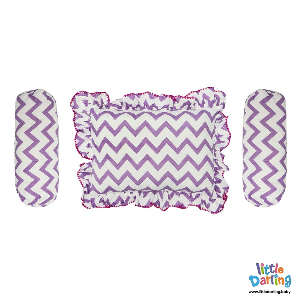 Pillow Set PK of 3 Zig Zag | Little Darling - Zubaidas Mothershop
