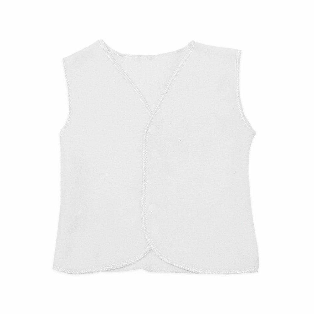 Pollar Vest Sleeveless White | Little Darling - Zubaidas Mothershop