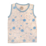 Sando Suit Blue Elephant And Birds Print | Little Darling - Zubaidas Mothershop