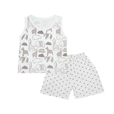 Sando Suit Brown Animal Print - Zubaidas Mothershop