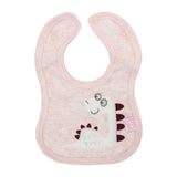 Waterproof Bibs Animal Design Pink - Zubaidas Mothershop