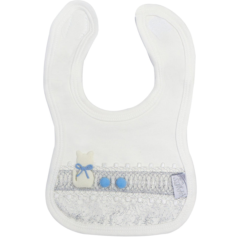 Waterproof Bibs Cat Design White - Zubaidas Mothershop
