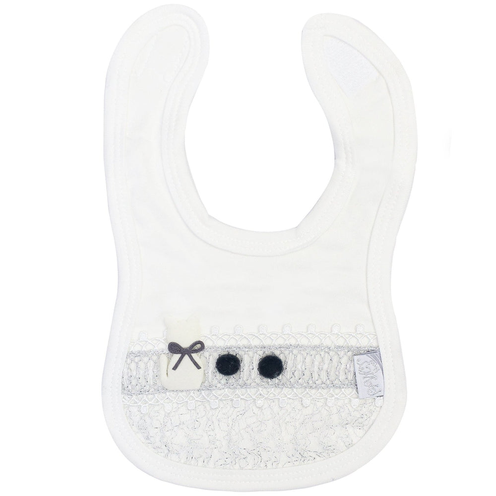 Waterproof Bibs Cat Design White - Zubaidas Mothershop