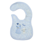 Waterproof Bibs Cats Embroidery Blue - Zubaidas Mothershop