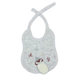 Waterproof Bibs Feeder Design Grey - Zubaidas Mothershop