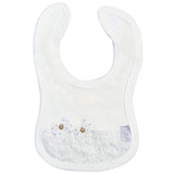 Waterproof Bibs Floral Design White - Zubaidas Mothershop