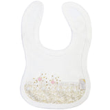 Waterproof Bibs Floral Design White - Zubaidas Mothershop