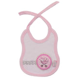 Waterproof Bibs Stroller Print Pink - Zubaidas Mothershop